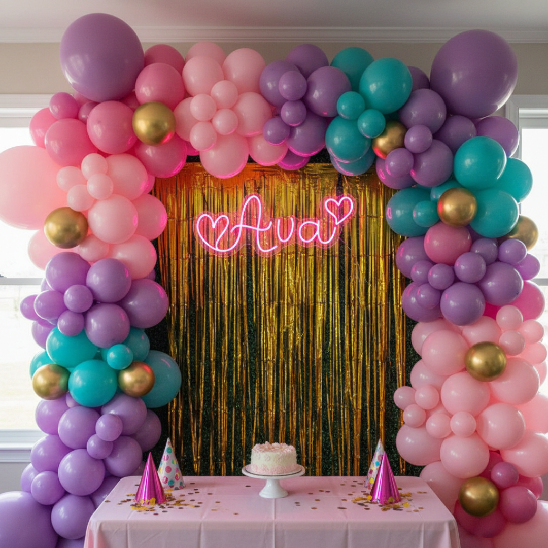 "Ava" name LED Neon sign By LEDNeons - glowing softly on a wall, adding a personalized and stylish touch to the decor.