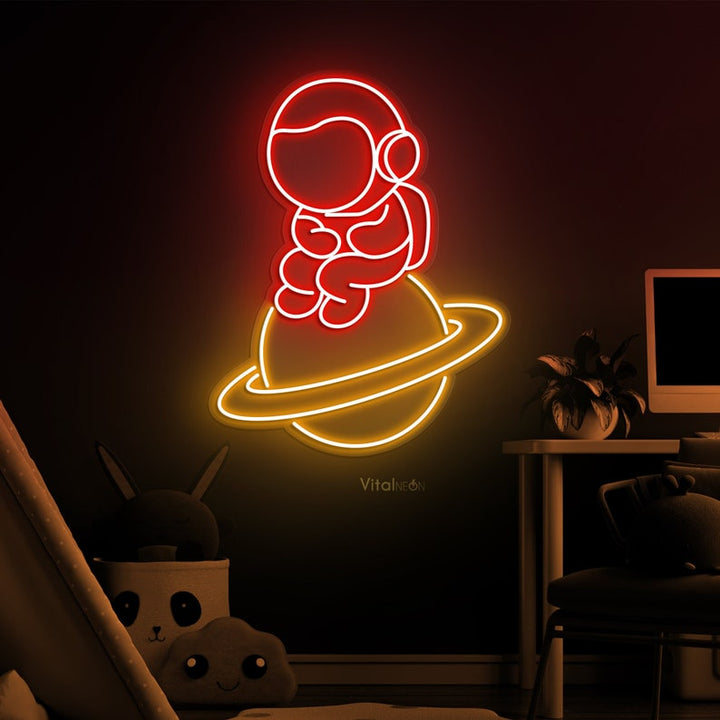 Baby Astronaut UV Art LED Neon Sign by LEDNeons- add a playful touch to your home space with this Glowing Neon Sign 