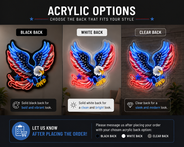 Flag Eagle LED Neon Sign