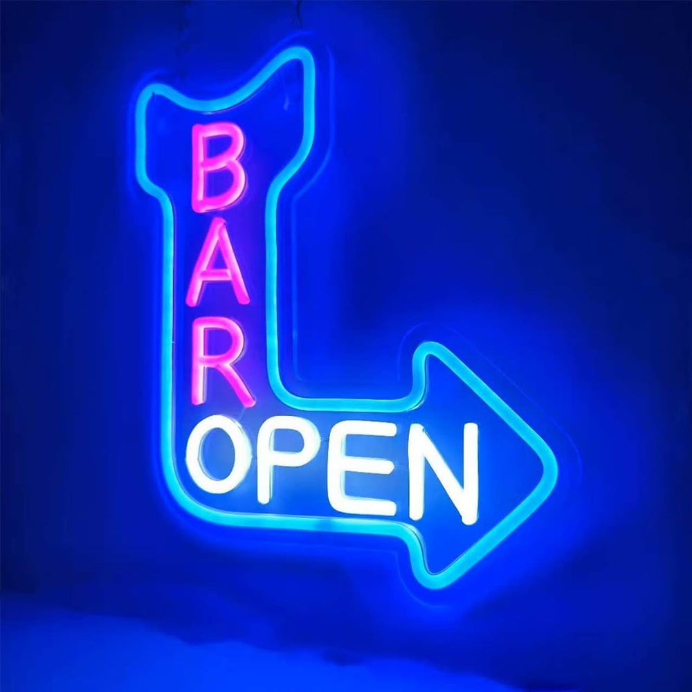 Bar Open” Business Neon Sign by LEDNeons  - great for attracting walk-in customers
