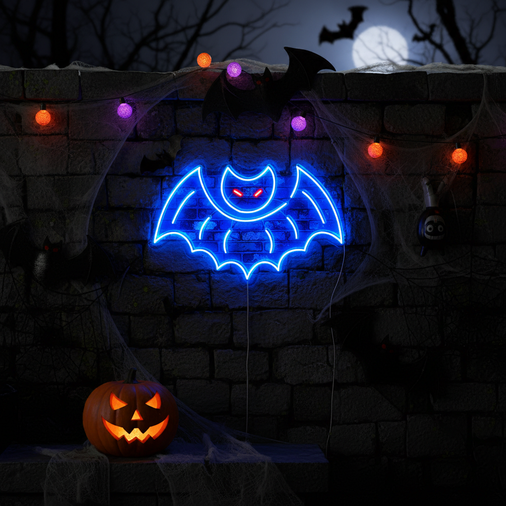 Batman lights Halloween LED Neon Sign by LEDNeons  