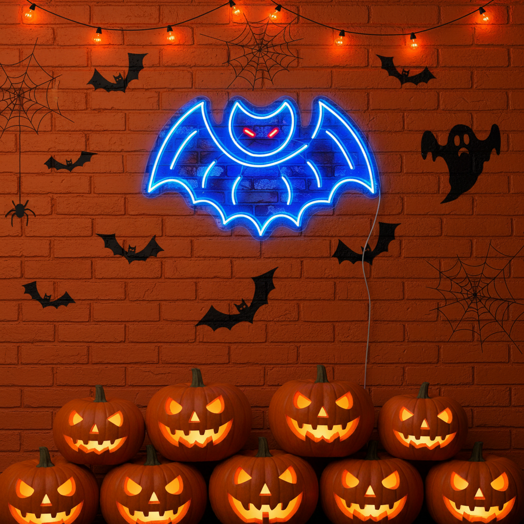 Batman lights Halloween LED Neon Sign by LEDNeons  
