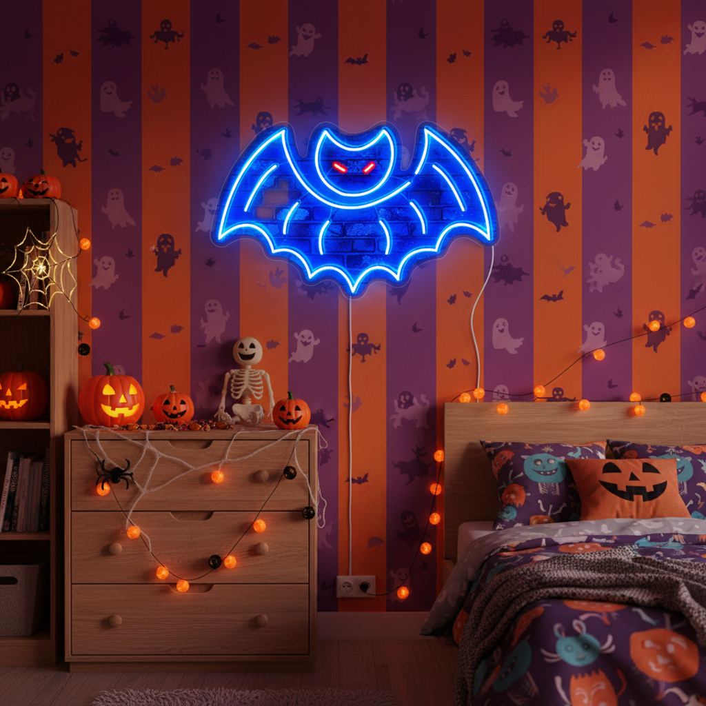 Batman lights Halloween LED Neon Sign by LEDNeons  