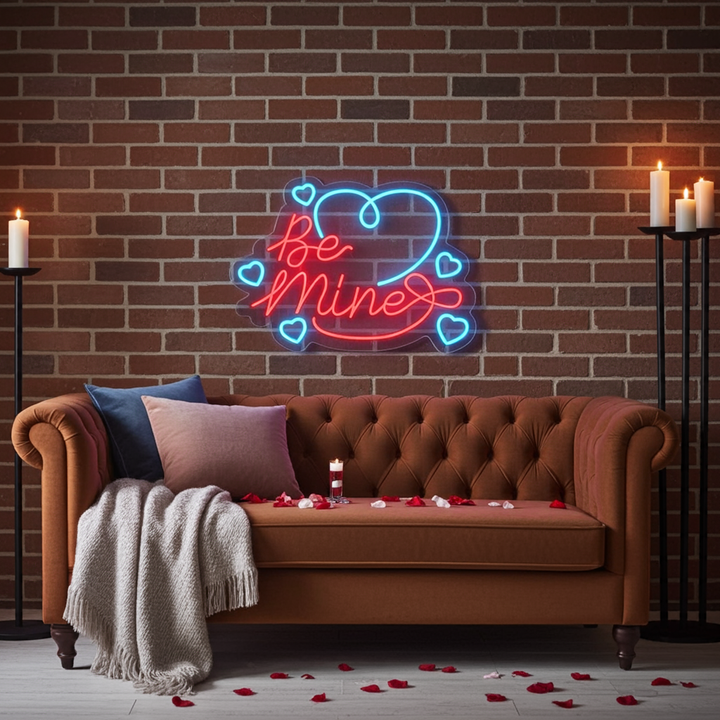 Be Mine Valentine's Day Neon Sign by LEDNeons - great for couples and celebrations