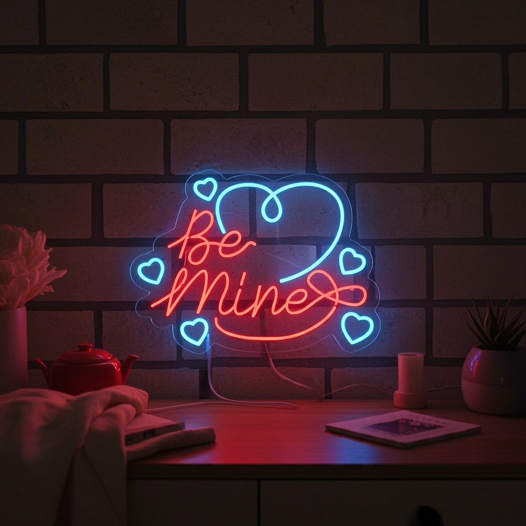 Be Mine Valentine's Day Neon Sign by LEDNeons - great for couples and celebrations