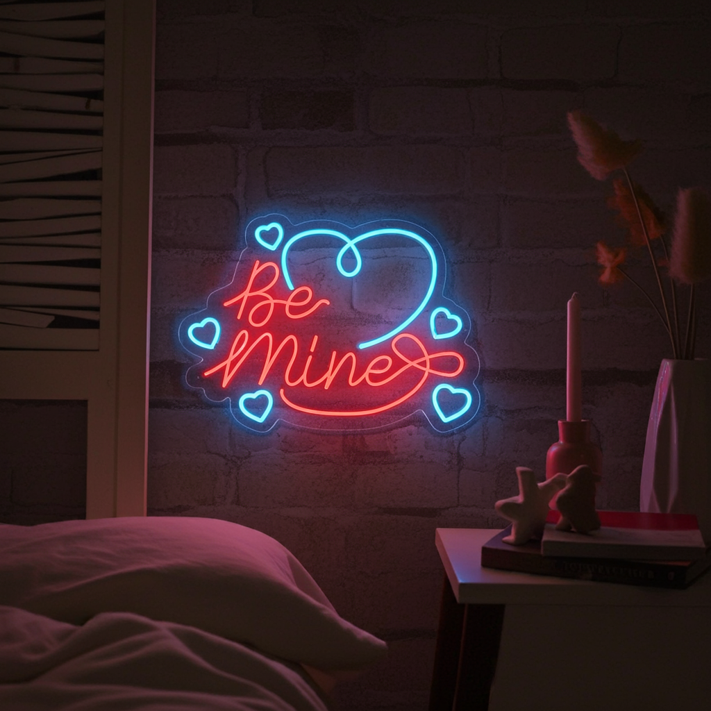 Be Mine Valentine's Day Neon Sign by LEDNeons - great for couples and celebrations