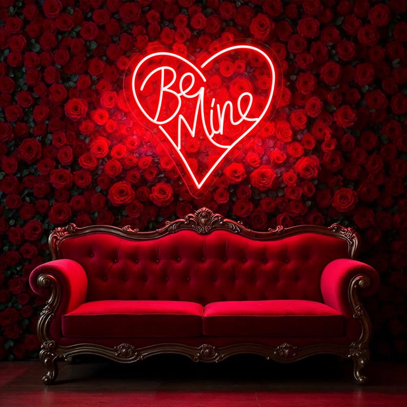 Be Mine Wedding LED Neon Sign by LEDNeons - Red 