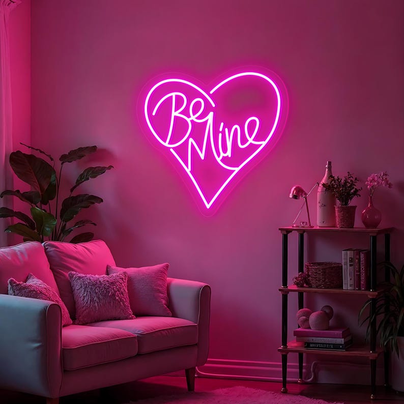 Be Mine Wedding LED Neon Sign by LEDNeons - Pink 