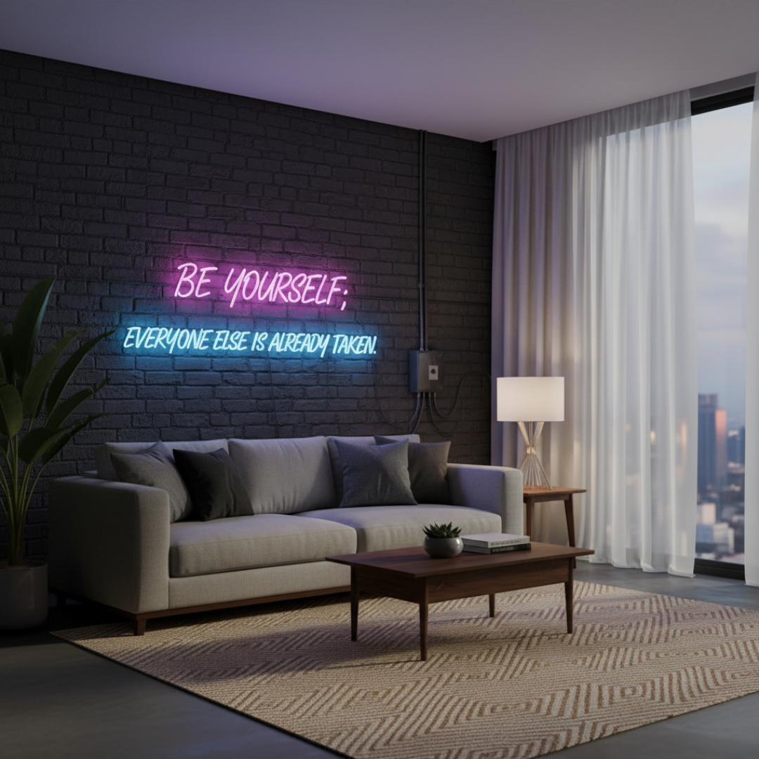 Be Yourself Everyone Else Is Already Taken Neon Sign by LEDNeons 