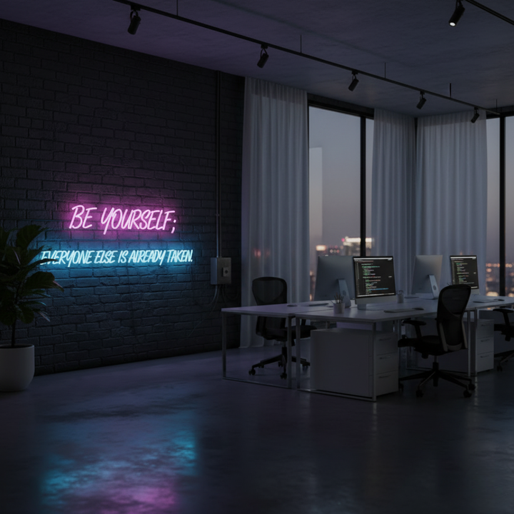 Be Yourself Everyone Else Is Already Taken Neon Sign by LEDNeons 