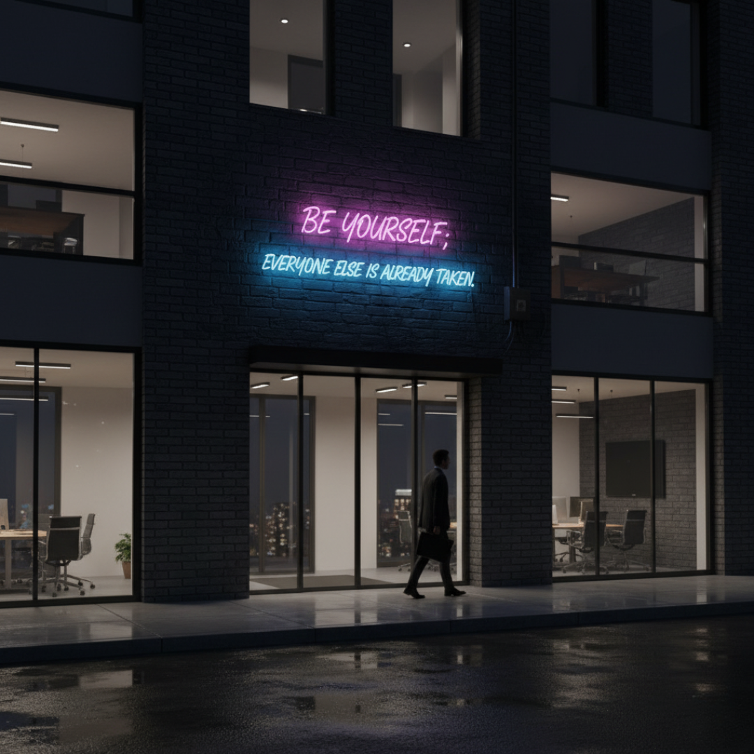 Be Yourself Everyone Else Is Already Taken Neon Sign by LEDNeons