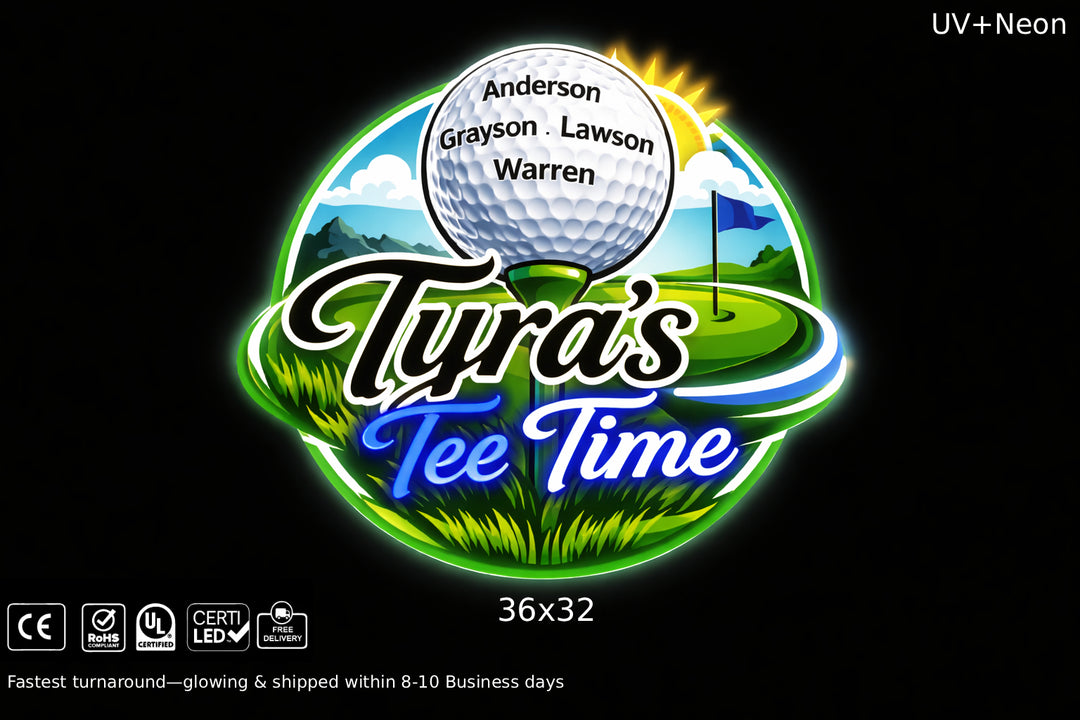 Updated Neon sign for  Jeff Tyra