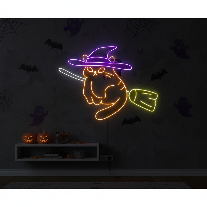 Cat Switch Halloween LED Neon Sign by LEDNeons