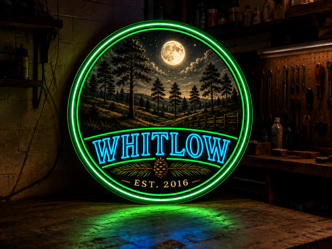Updated neon sign for john