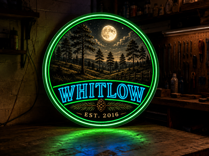 Updated neon sign for john