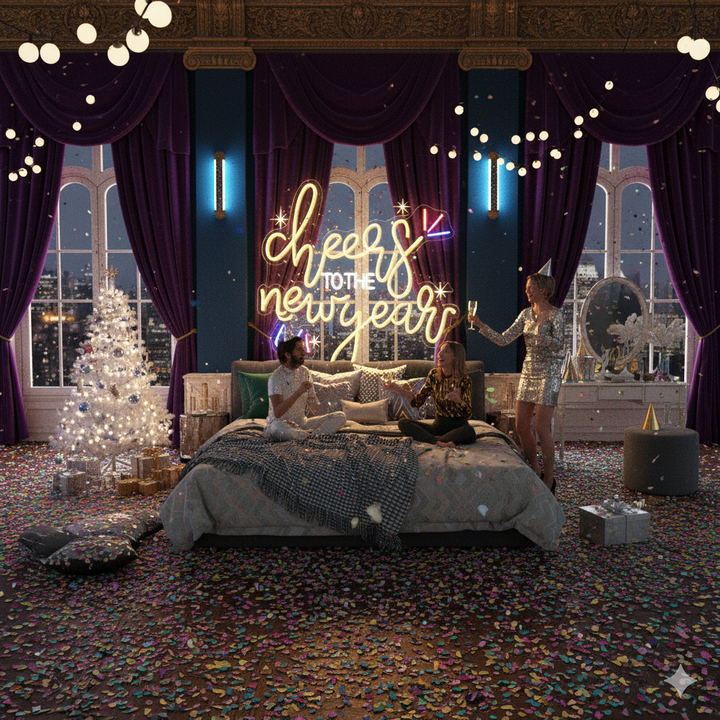 Cheers to the New Year LED Neon Sign by LEDNeons – festive light for New Year celebrations