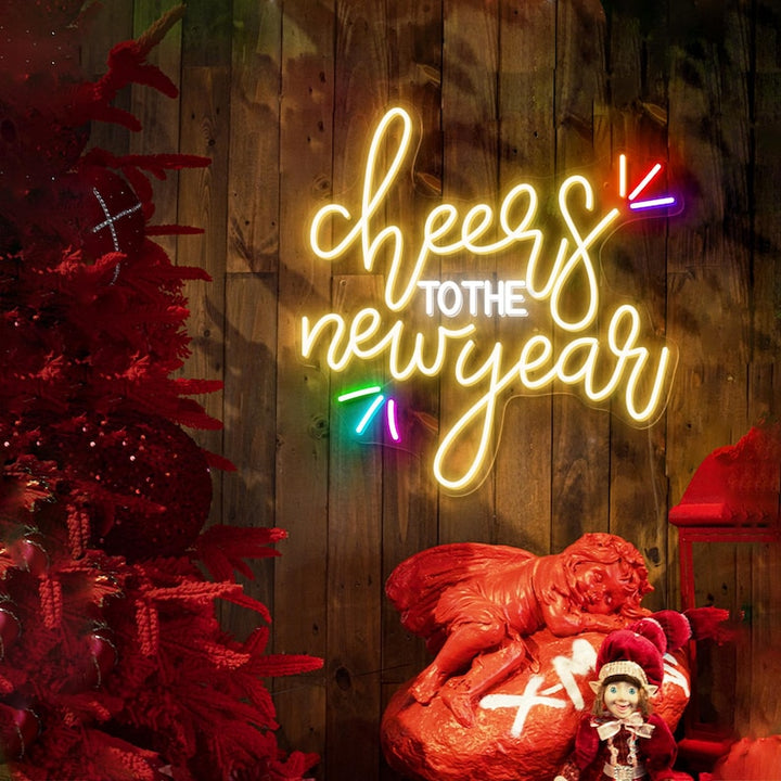 Cheers to the New Year LED Neon Sign by LEDNeons – festive light for New Year celebrations