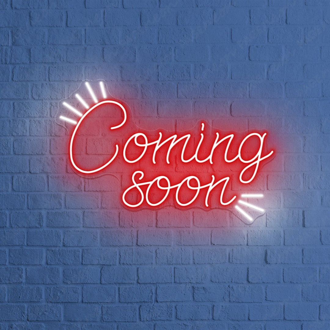 Coming Soon" Business Neon Sign by LEDNeons - bright up your Business with is glowing Neon sign to attract the customers 