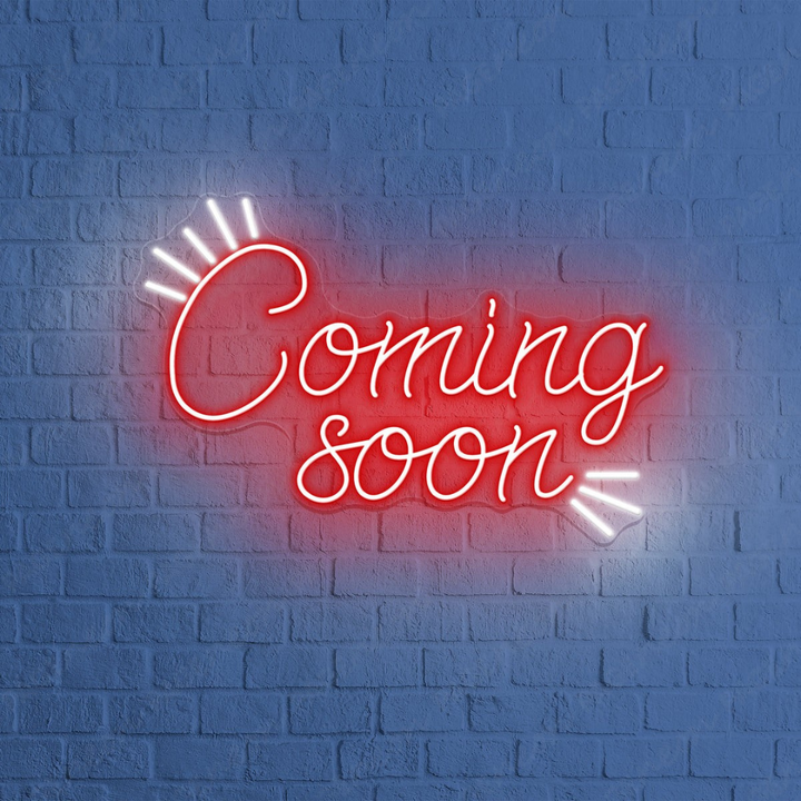 Coming Soon" Business Neon Sign by LEDNeons - bright up your Business with is glowing Neon sign to attract the customers 