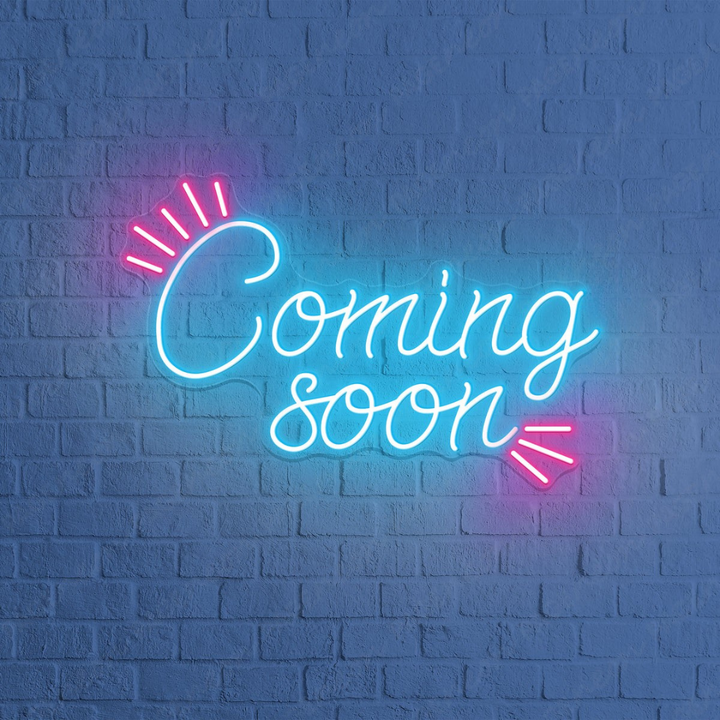 Coming Soon" Business Neon Sign by LEDNeons - bright up your Business with is glowing Neon sign to attract the customers 