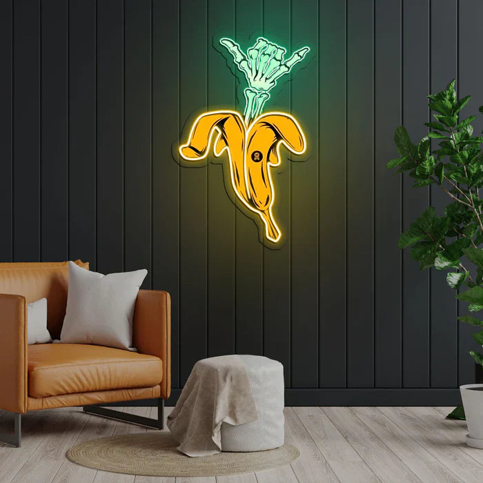 Cool Banana Halloween LED Neon Sign by LEDNeons - fun and quirky décor for Halloween.