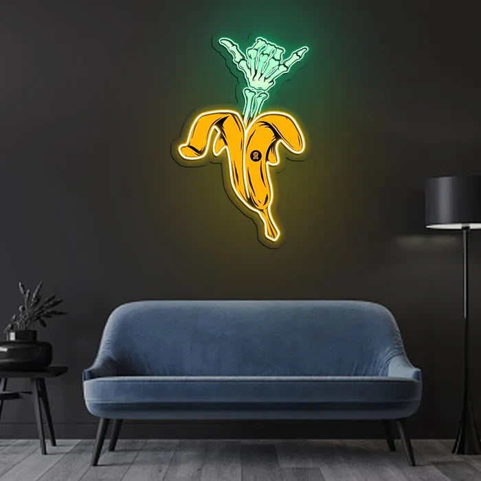Cool Banana Halloween LED Neon Sign by LEDNeons - fun and quirky décor for Halloween.