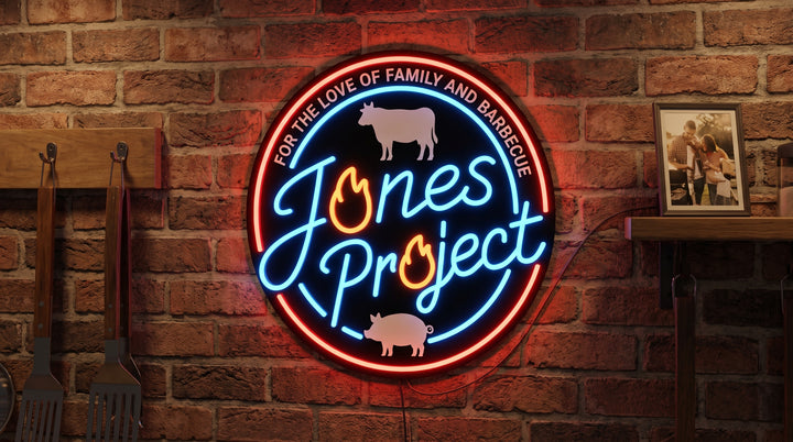 Updated custom Neon sign for Sabrina Leiter
