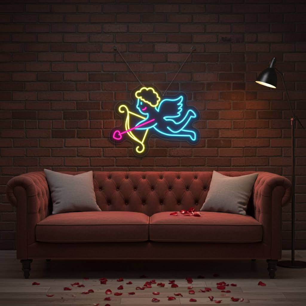 Cupid Valentine's Day Neon Sign by LEDNeons – A symbol of love and affection illuminated in neon.