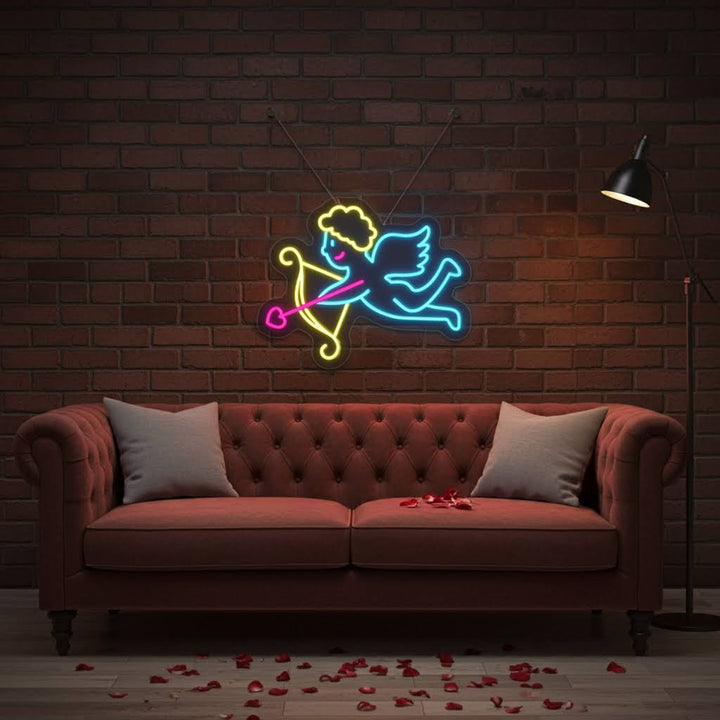 Cupid Valentine's Day Neon Sign by LEDNeons – A symbol of love and affection illuminated in neon.