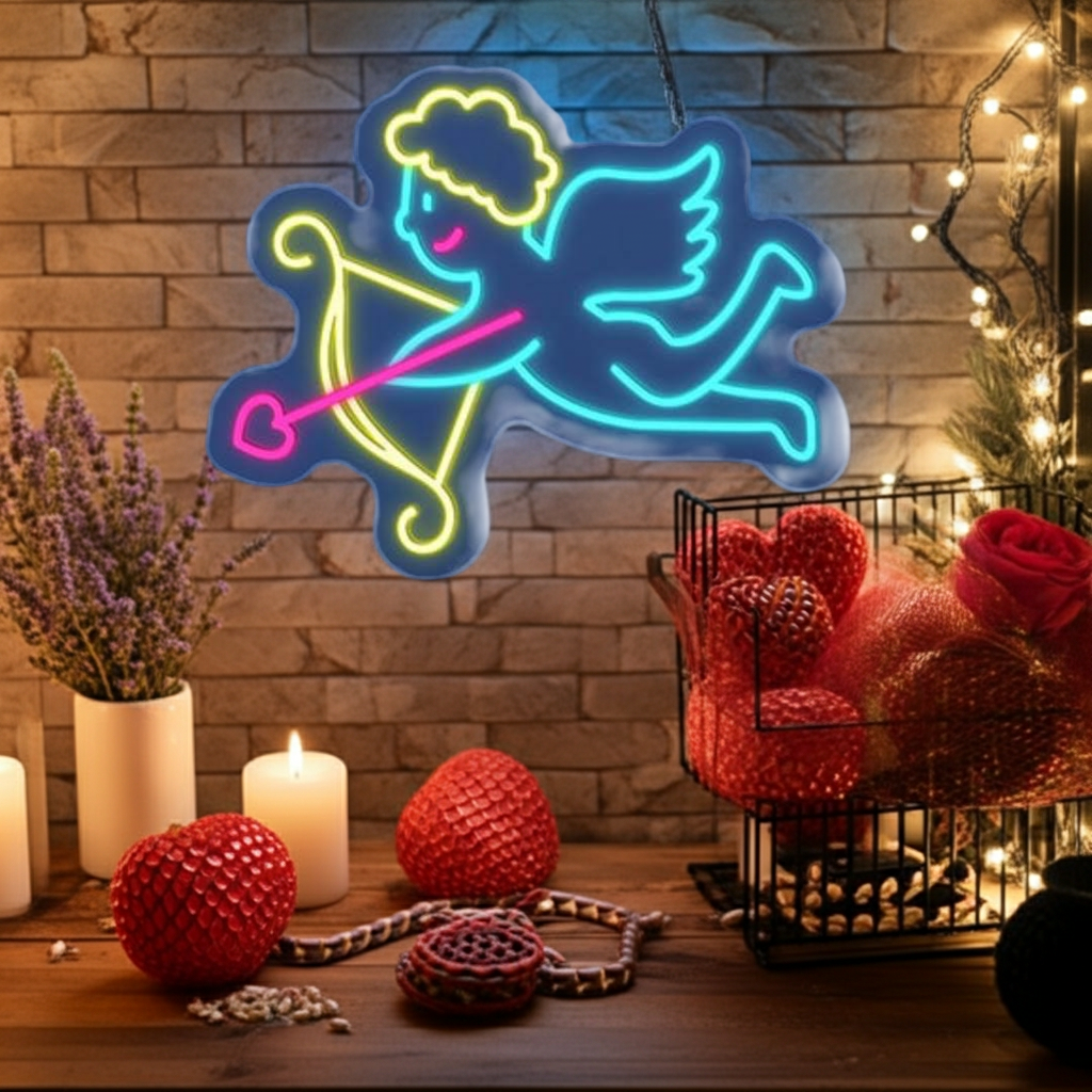Cupid Valentine's Day Neon Sign by LEDNeons – A symbol of love and affection illuminated in neon.