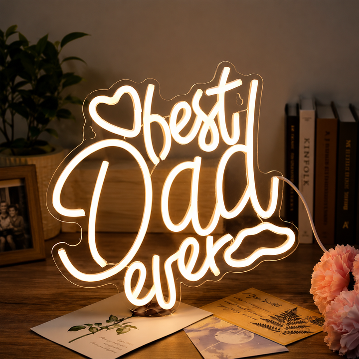 Best Dad Ever Neon Sign