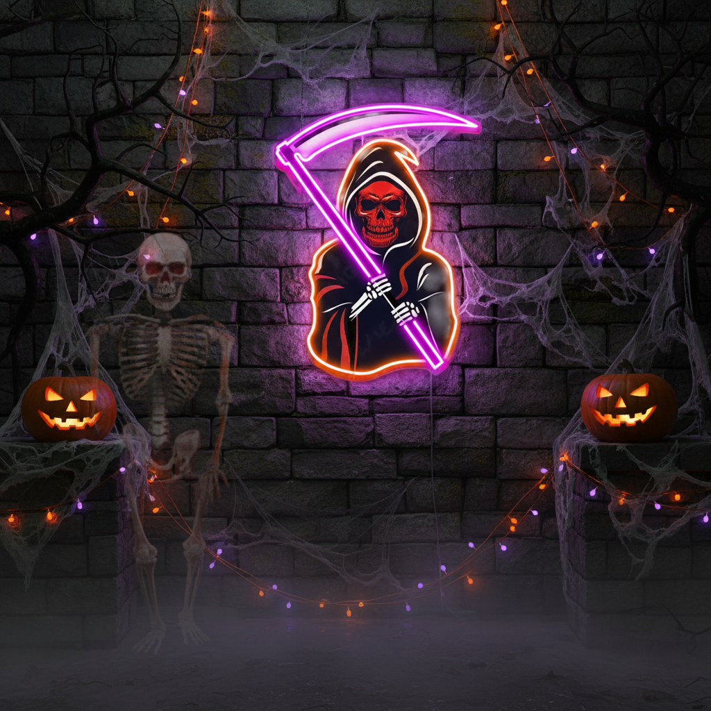 Death Halloween LED Neon Sign by LEDNeons 