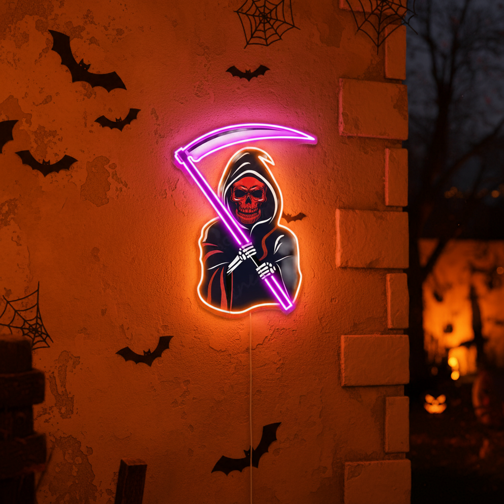 Death Halloween LED Neon Sign by LEDNeons 