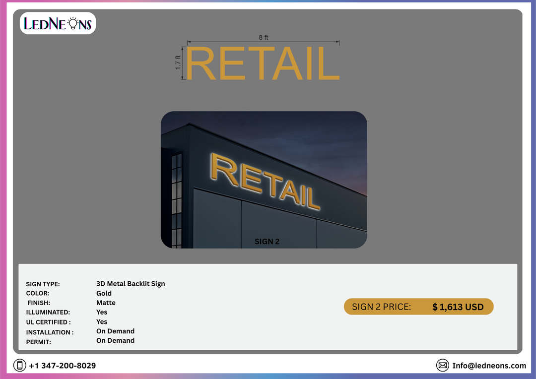 Custom Bussiness sign for  Cid Mendez