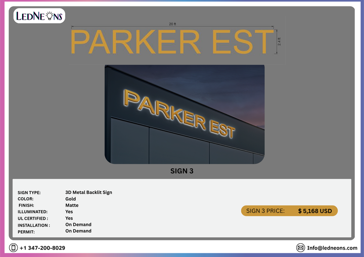 Custom Bussiness sign for  Cid Mendez