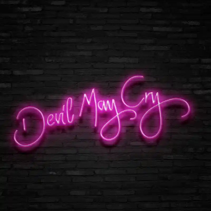 Devil May Cry Halloween LED Neon Sign by LEDNeons -  Pink