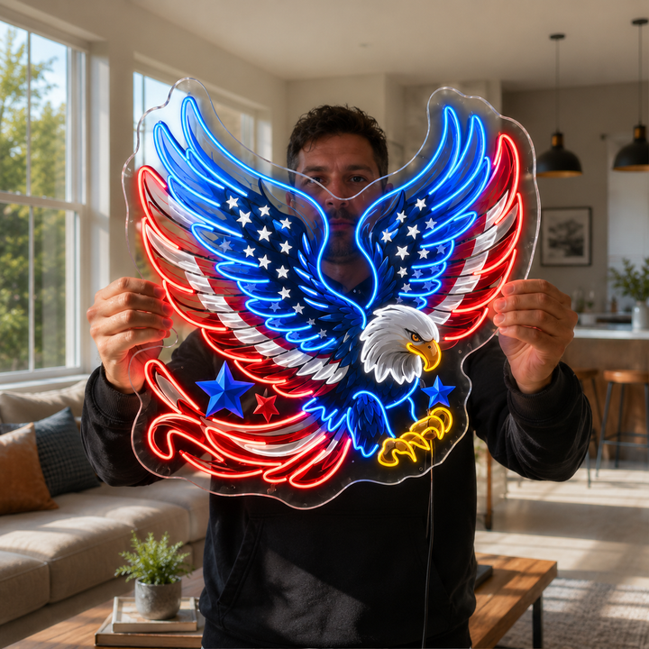 Flag Eagle LED Neon Sign