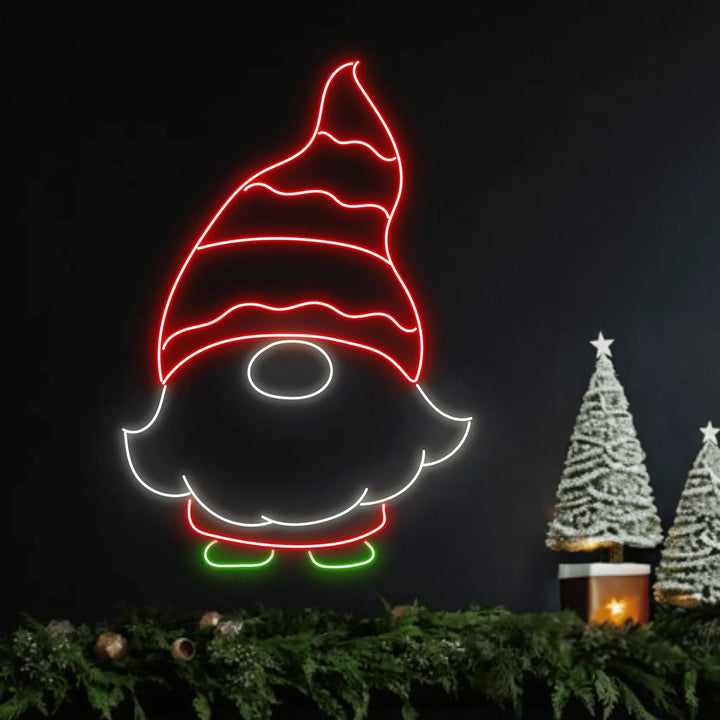 Elf Santa Neon Sign by LEDNeon's  - Add a festive and whimsical touch to your holiday décor with