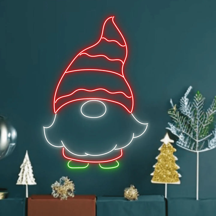 Elf Santa Neon Sign by LEDNeon's  - Add a festive and whimsical touch to your holiday décor with