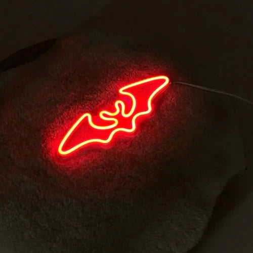 Flying Bat Halloween LED Neon Sign by LEDNeons  - on Mat