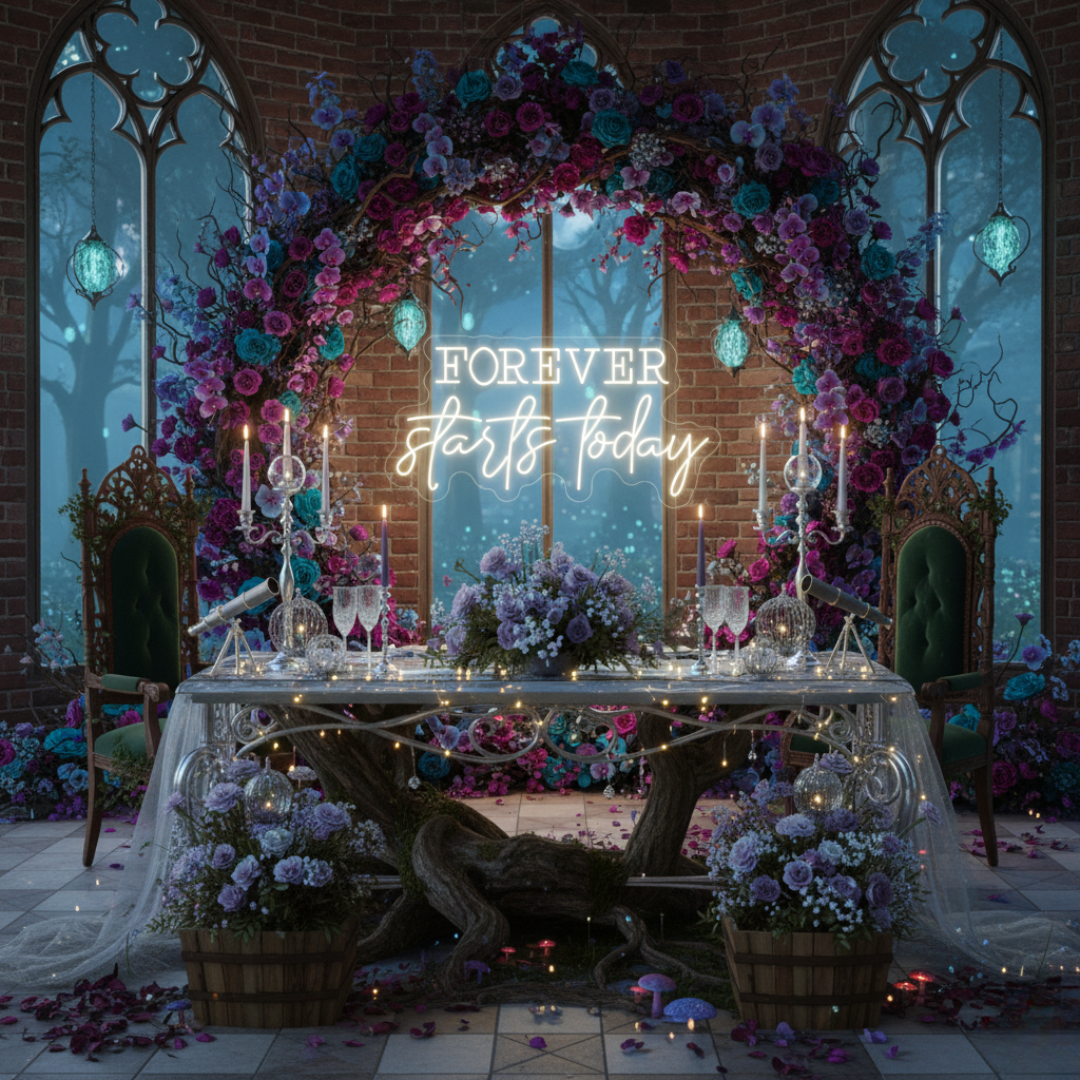Forever Start Today Wedding LED Neon Sign By LEDNeons 