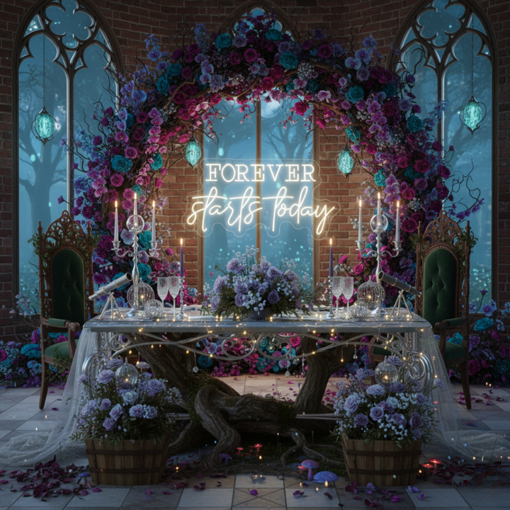 Forever Start Today Wedding LED Neon Sign By LEDNeons 