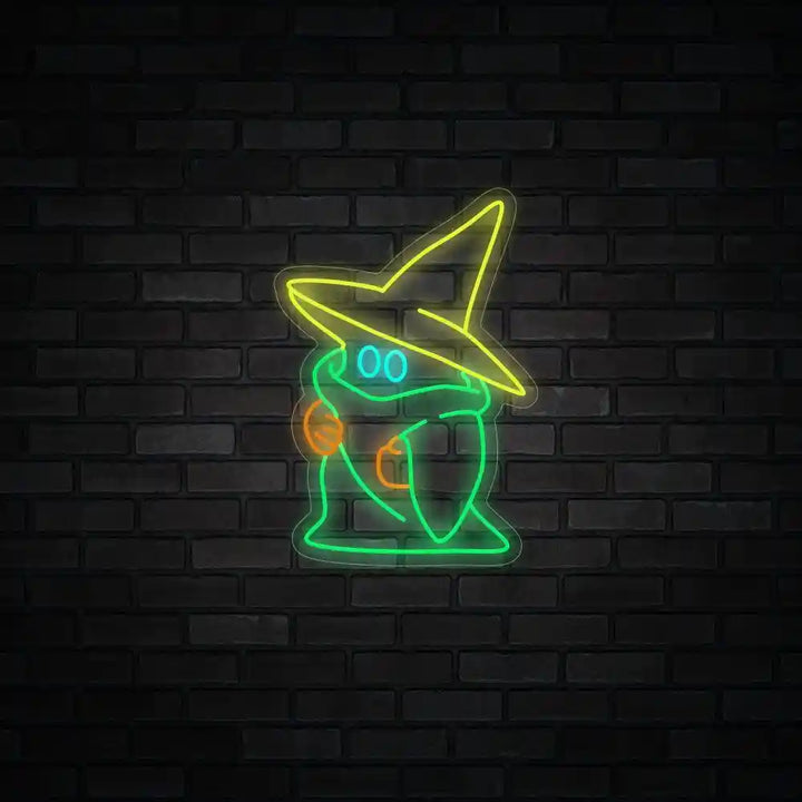 Ghost Wearing A Witch Hat Halloween LED Neon Sign by LEDNeon's- Transform your space with Halloween LED Neon Sign