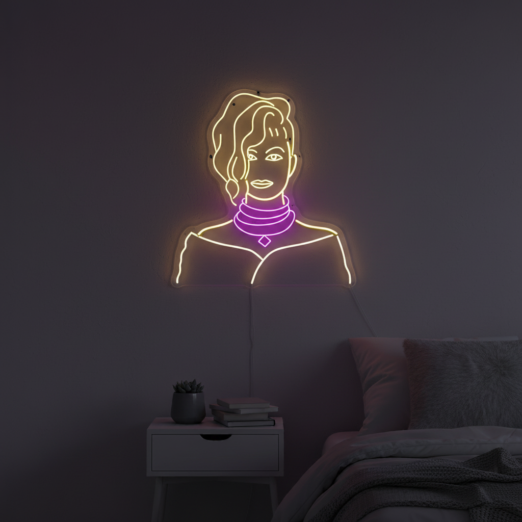 Girl Face LED Neon Sign  by LEDNeons - a striking neon design 