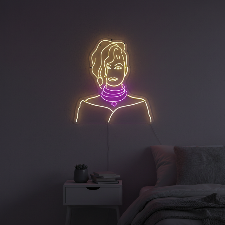 Girl Face LED Neon Sign  by LEDNeons - a striking neon design 
