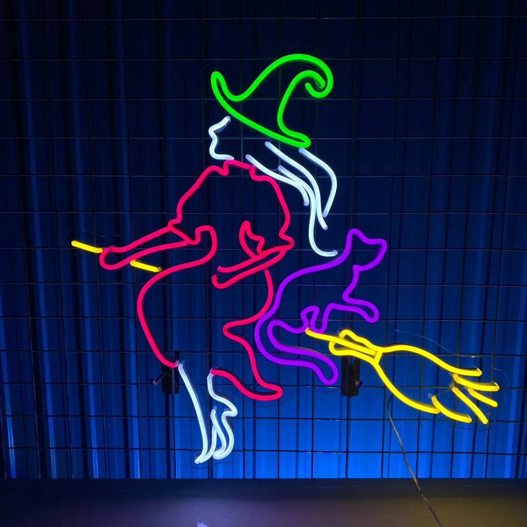 Glow Magician Halloween LED Neon Sign by LEDNeons - unique magical décor piece for Halloween.