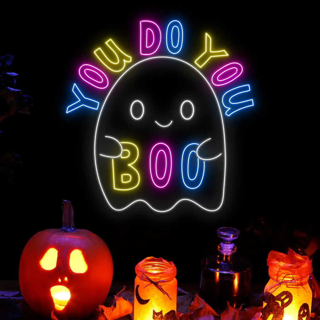 Glow You Do You Boo Halloween LED Neon Sign by LEDNeons - Dark Theme