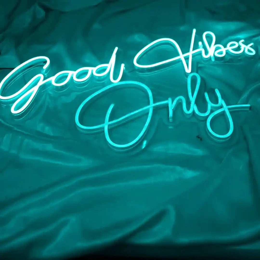 Good Vibes Only Neon Sign by LEDNeons - create a positive and uplifting atmosphere