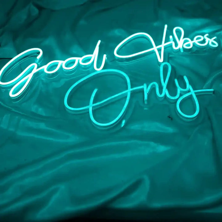 Good Vibes Only Neon Sign by LEDNeons - create a positive and uplifting atmosphere