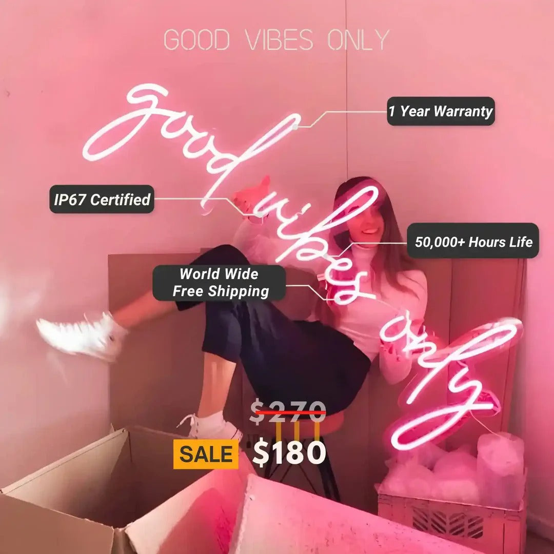 God Vibes only Neon sign by LEDNeons 